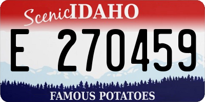 ID license plate E270459