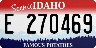 ID license plate E270469
