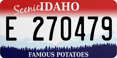 ID license plate E270479