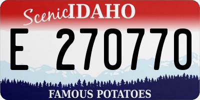 ID license plate E270770