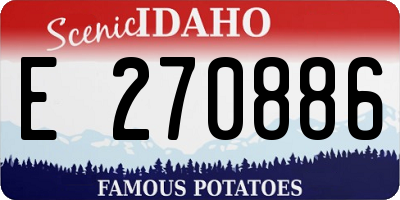 ID license plate E270886