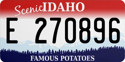 ID license plate E270896