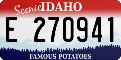 ID license plate E270941