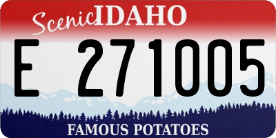 ID license plate E271005