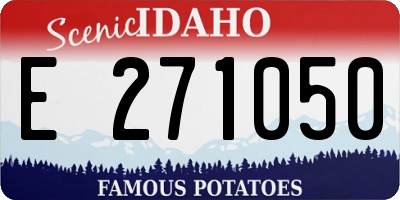 ID license plate E271050