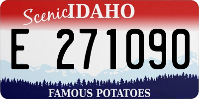 ID license plate E271090