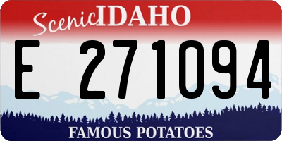 ID license plate E271094