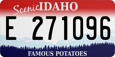 ID license plate E271096