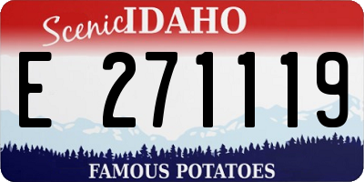 ID license plate E271119