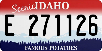 ID license plate E271126