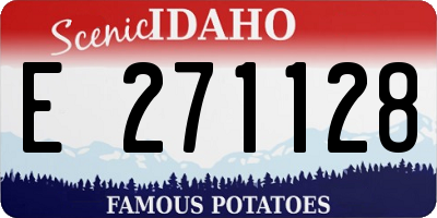 ID license plate E271128