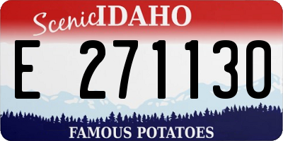 ID license plate E271130
