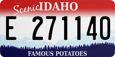 ID license plate E271140