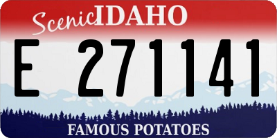 ID license plate E271141