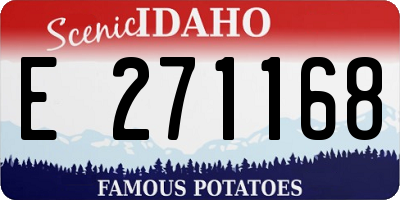 ID license plate E271168