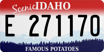 ID license plate E271170