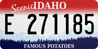 ID license plate E271185