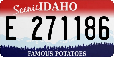 ID license plate E271186
