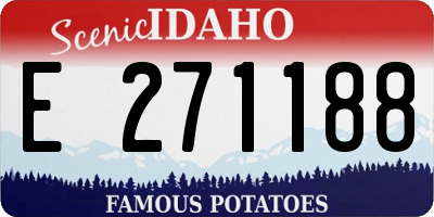 ID license plate E271188