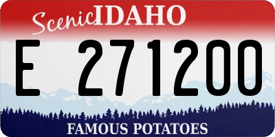ID license plate E271200