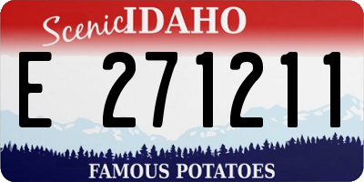 ID license plate E271211