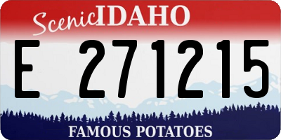 ID license plate E271215
