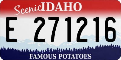 ID license plate E271216