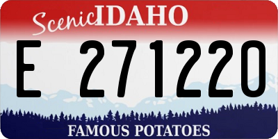 ID license plate E271220