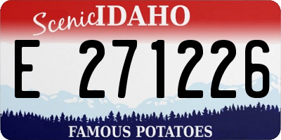 ID license plate E271226