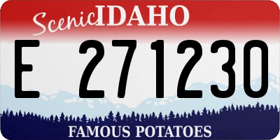 ID license plate E271230