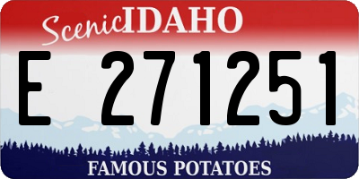 ID license plate E271251