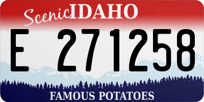 ID license plate E271258