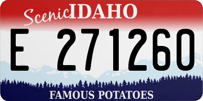 ID license plate E271260