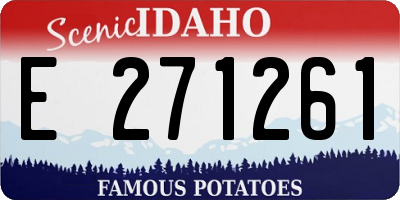 ID license plate E271261