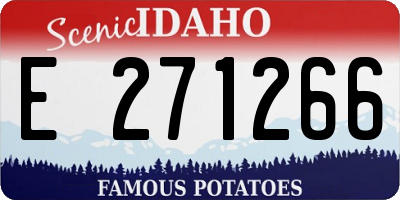 ID license plate E271266