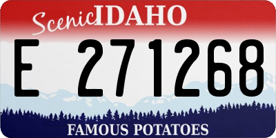 ID license plate E271268