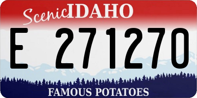 ID license plate E271270