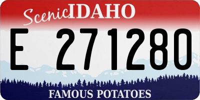 ID license plate E271280