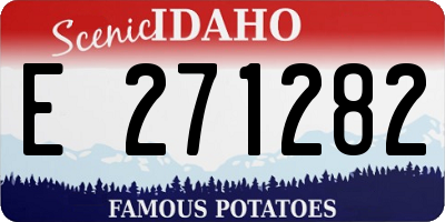 ID license plate E271282