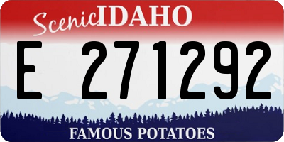 ID license plate E271292