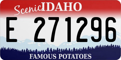 ID license plate E271296