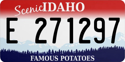 ID license plate E271297
