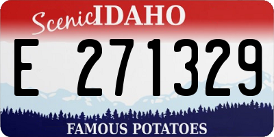 ID license plate E271329