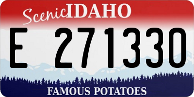 ID license plate E271330