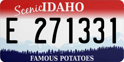 ID license plate E271331