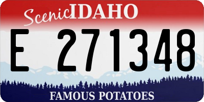 ID license plate E271348