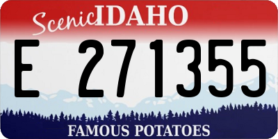 ID license plate E271355