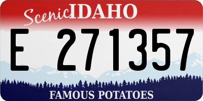 ID license plate E271357