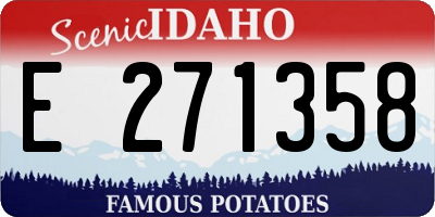 ID license plate E271358