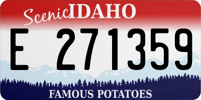 ID license plate E271359